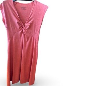 Patagonia Pink Seabrook Twist  Top Knee Length Dresss